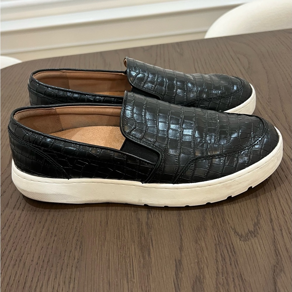 Vionic Dinora Platform Blackcrocodile Pattern Sli… - image 1